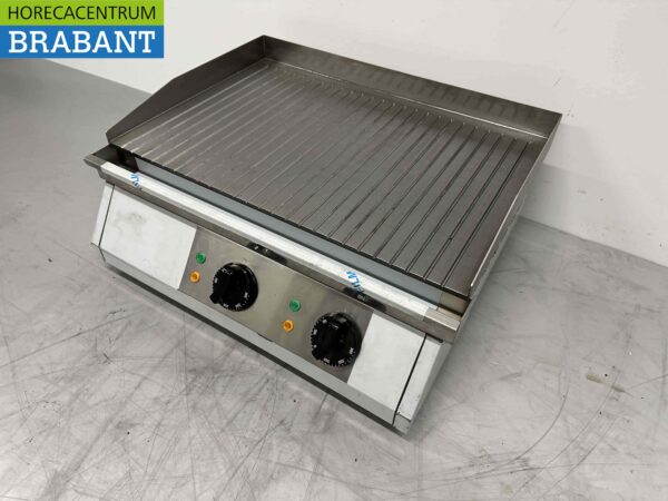RVS Saro Bakplaat Grillplaat Fry Top GH610 GR 400V Horeca - Afbeelding 3