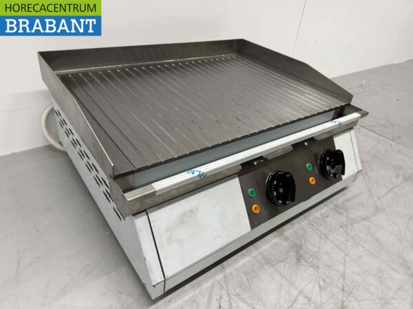 RVS Saro Bakplaat Grillplaat Fry Top GH610 GR 400V Horeca - Afbeelding 4
