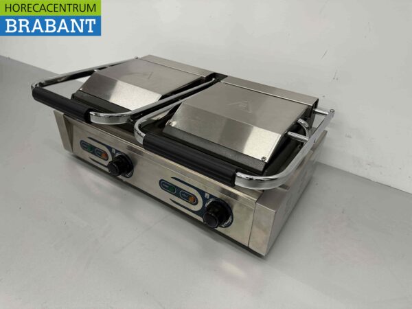 RVS Saro Dubbele Worstgrill Contactgrill Grill Curryworst 230V Horeca - Afbeelding 2