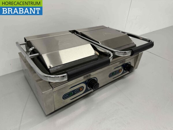 RVS Saro Dubbele Worstgrill Contactgrill Grill Curryworst 230V Horeca - Afbeelding 3