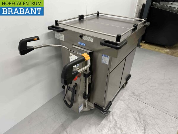 RVS Hupfer Cateringwagen Zelfrijdend Accu warmhoudkast bain marie 10 x 1/1 GN 230V Horeca - Afbeelding 3