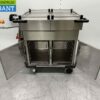 RVS Hupfer Cateringwagen Zelfrijdend Accu warmhoudkast bain marie 10 x 1/1 GN 230V Horeca - Afbeelding 6