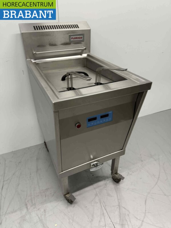 RVS Florigo HR Hoog rendement Friteuse Frituur 20 liter 25 kW GAS Horeca - Afbeelding 3