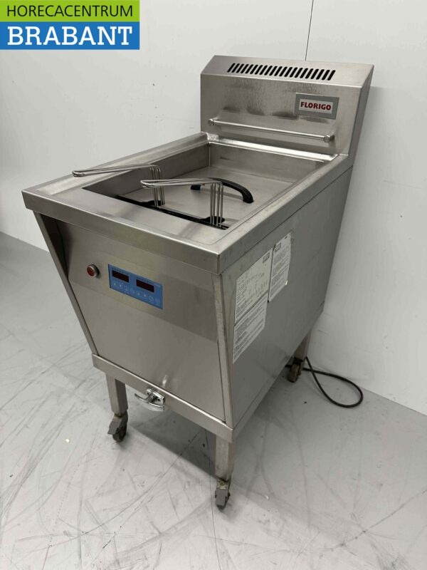 RVS Florigo HR Hoog rendement Friteuse Frituur 20 liter 25 kW GAS Horeca - Afbeelding 4