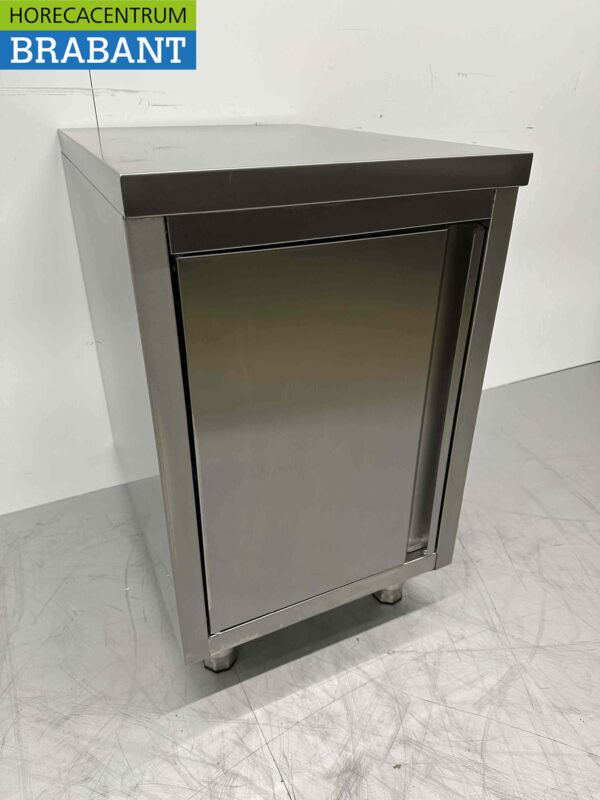 RVS Werkkast Kast 1 deur Premium-line 50 cm Horeca - Afbeelding 3