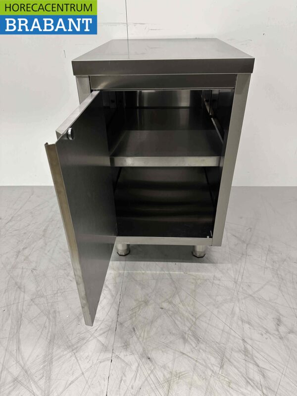 RVS Werkkast Kast 1 deur Premium-line 50 cm Horeca - Afbeelding 4