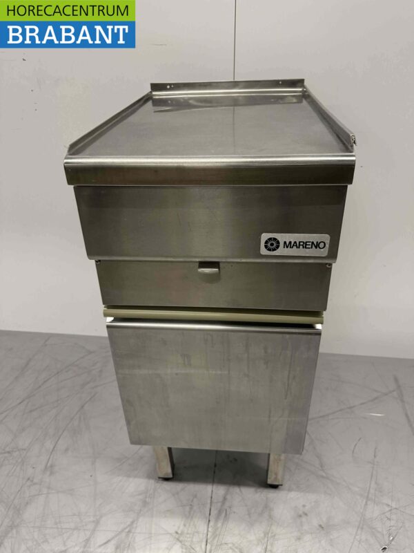 RVS Mareno Werkunit Neutraal Blind unit met lade en deur 40 cm Horeca