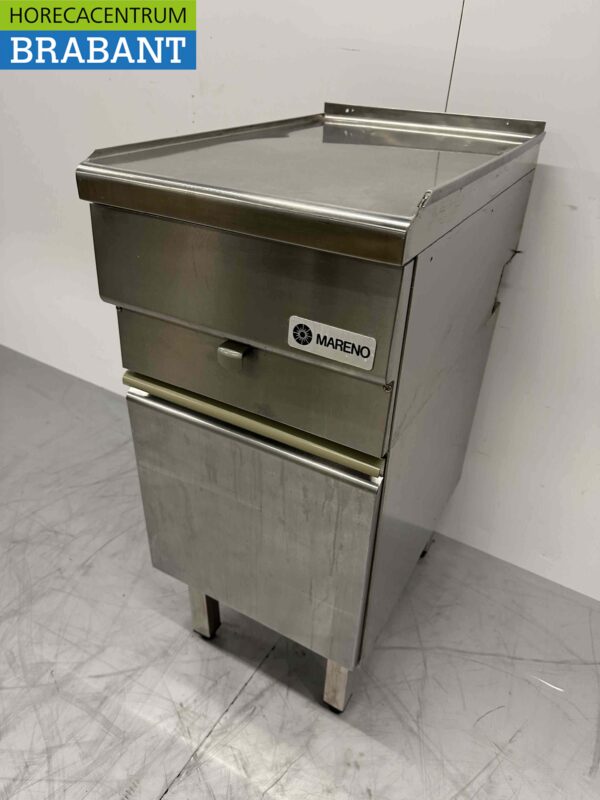 RVS Mareno Werkunit Neutraal Blind unit met lade en deur 40 cm Horeca - Afbeelding 2
