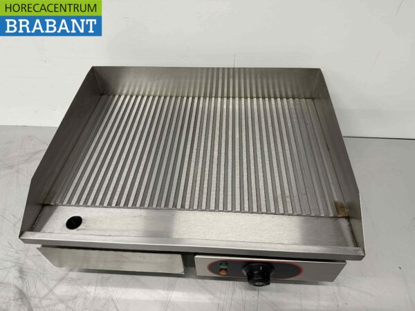 RVS Grillplaat Bakplaat Geribbeld 55 cm 230V Horeca - Afbeelding 2