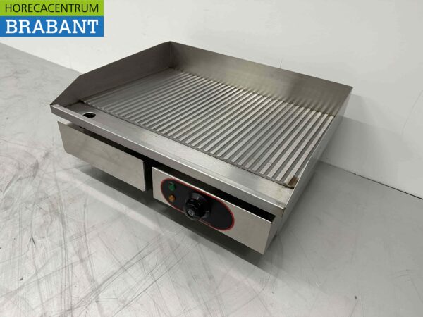 RVS Grillplaat Bakplaat Geribbeld 55 cm 230V Horeca - Afbeelding 3