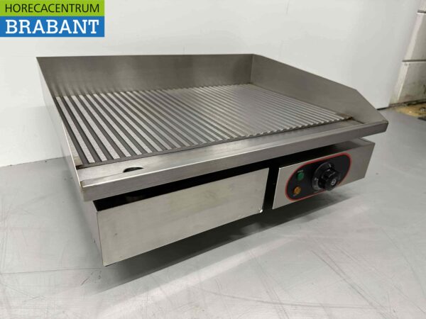 RVS Grillplaat Bakplaat Geribbeld 55 cm 230V Horeca - Afbeelding 4