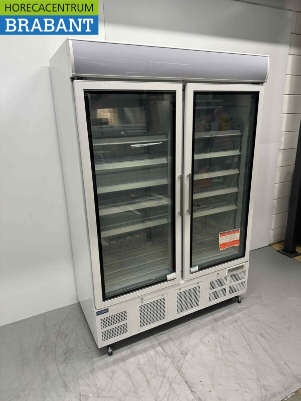 Polar GH507 Dubbeldeurs glasdeurvrieskast Vrieskast 920 liter 230V Horeca - Afbeelding 2