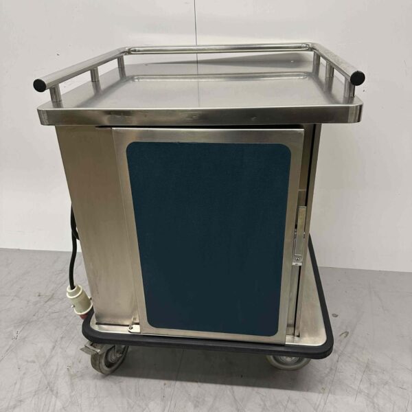 RVS Burlodge Cateringwagen verwarmd of gekoeld 7 x 1/1 GN 400V Horeca