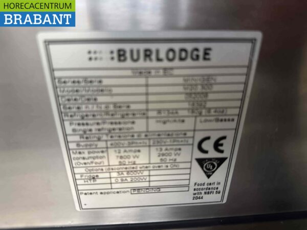 RVS Burlodge Cateringwagen verwarmd of gekoeld 7 x 1/1 GN 400V Horeca - Afbeelding 6