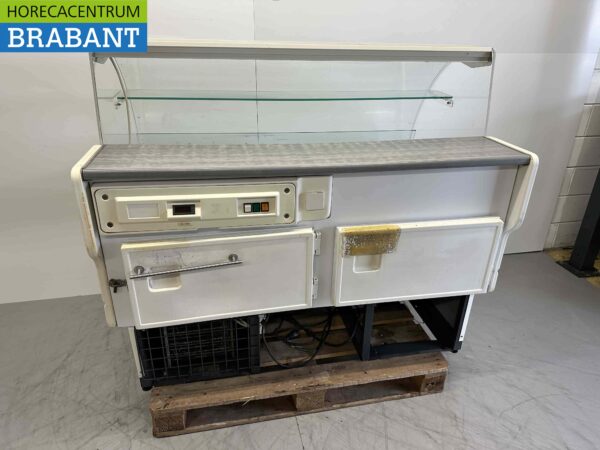 Trimco Koelvitrine Snackvitrine Gekoelde vitrine 146 cm 230V Cafetaria Friettent Horeca - Afbeelding 4