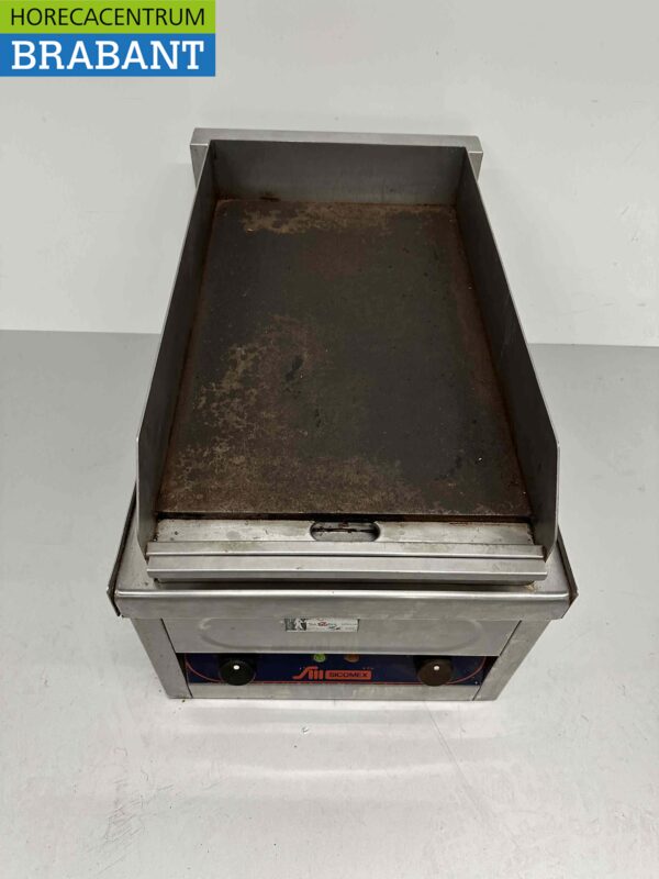 RVS Sicomex bakplaat 40 cm 380V Horeca - Afbeelding 2