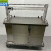 RVS Burlodge Cateringwagen verwarmd en gekoeld 8 x 1/1 GN 400V Horeca