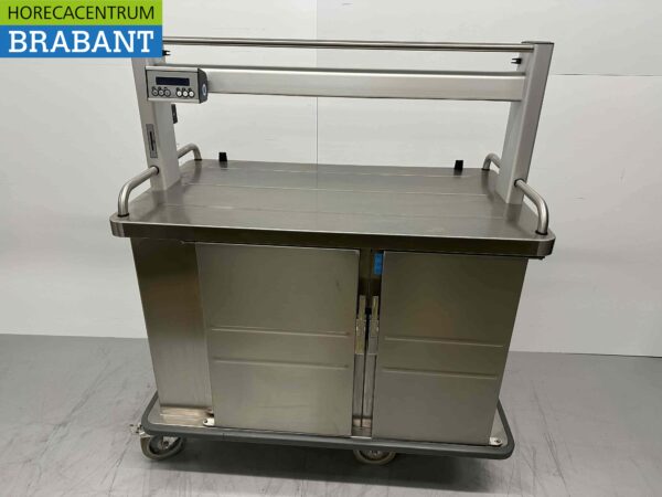 RVS Burlodge Cateringwagen verwarmd en gekoeld 8 x 1/1 GN 400V Horeca