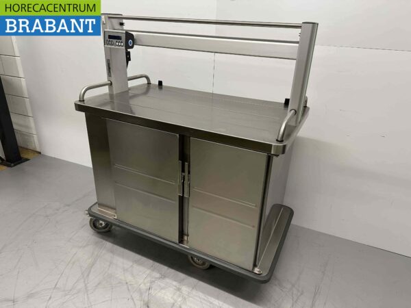 RVS Burlodge Cateringwagen verwarmd en gekoeld 8 x 1/1 GN 400V Horeca - Afbeelding 3