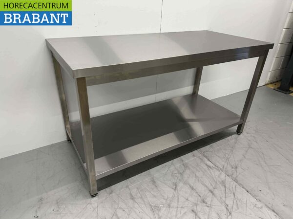 RVS Werktafel Tafel Premium-line 150 x 70 x 85 cm Horeca - Afbeelding 3