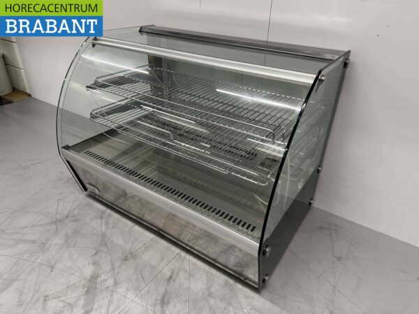 RVS Warmhoudvitrine Warmtevitrine 160 liter 230V Horeca - Afbeelding 2