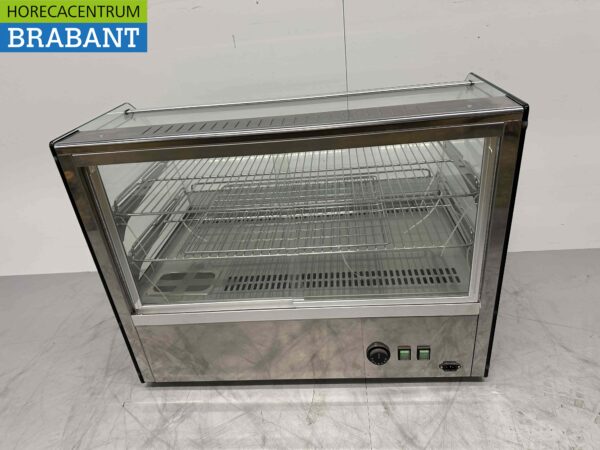 RVS Warmhoudvitrine Warmtevitrine 160 liter 230V Horeca - Afbeelding 4