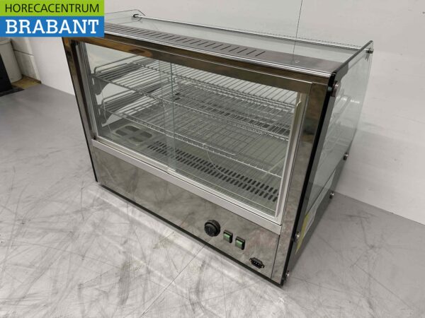 RVS Warmhoudvitrine Warmtevitrine 160 liter 230V Horeca - Afbeelding 5