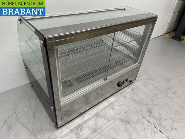 RVS Warmhoudvitrine Warmtevitrine 160 liter 230V Horeca - Afbeelding 6