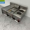 RVS Lotus baklijn 2 pits fornuis en friteuse 90 cm 230V Horeca - Afbeelding 3