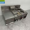 RVS Lotus baklijn 2 pits fornuis en friteuse 90 cm 230V Horeca - Afbeelding 4