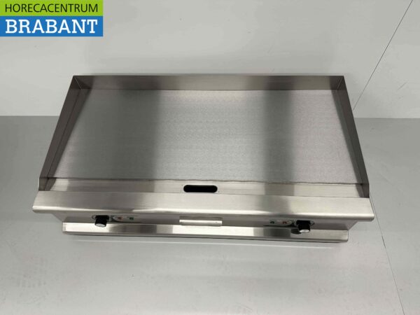 RVS Bakplaat Grillplaat Gladde bakplaat 100 cm 400V Horeca - Afbeelding 2