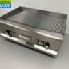 RVS Grillplaat Bakplaat 1/2 Geribbelde bakplaat 75 cm 400V Horeca - Afbeelding 4
