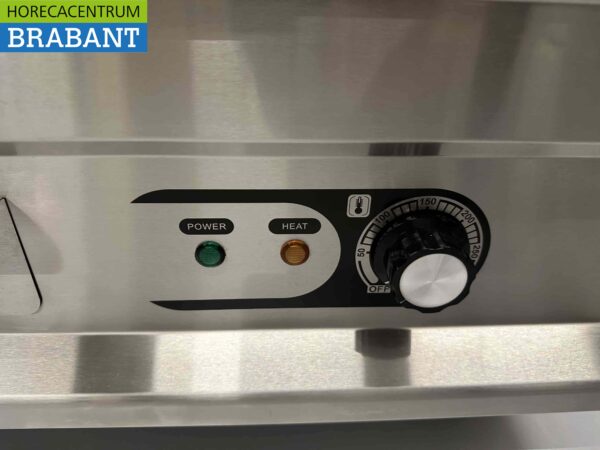 RVS Grillplaat Bakplaat 1/2 Geribbelde bakplaat 75 cm 400V Horeca - Afbeelding 5