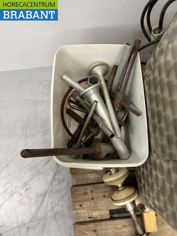RVS Bohmer vulbus stopbus worstvuller met portioneer 20 ltr 400V Slagerij Horeca - Afbeelding 6