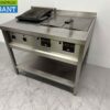 RVS Rubbens Dubbele Friteuse Frituur 2 x 10 liter met vapogrill watergrill 400V 102 cm Horeca - Afbeelding 3