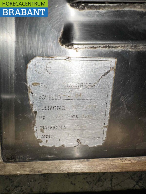 RVS Doseermachine Vulmachine 400V Bakkerij - Afbeelding 6
