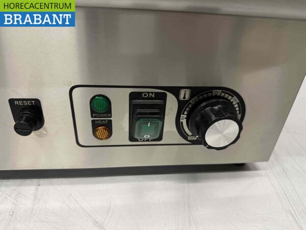 RVS Grillplaat Bakplaat 55 cm 230V Horeca - Afbeelding 5