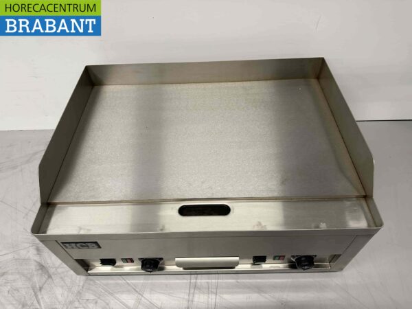 RVS Grillplaat Bakplaat Gladde bakplaat 66 cm 400V Horeca - Afbeelding 2