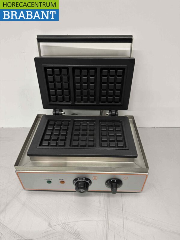 RVS Wafelijzer Luikse wafels 230V Horeca - Afbeelding 5