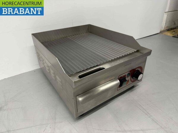 RVS Grillplaat Bakplaat Geribbeld 36 cm 230V Horeca - Afbeelding 4