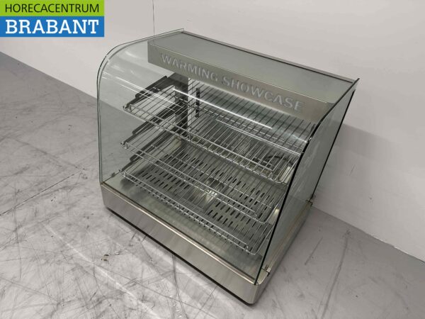 RVS Warmhoudvitrine Warmtevitrine 65 cm 230V Horeca - Afbeelding 3