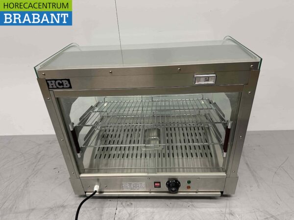 RVS Warmhoudvitrine Warmtevitrine 65 cm 230V Horeca - Afbeelding 4