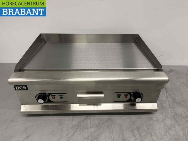 RVS Grillplaat Bakplaat Gladde bakplaat 75 cm 400V Horeca
