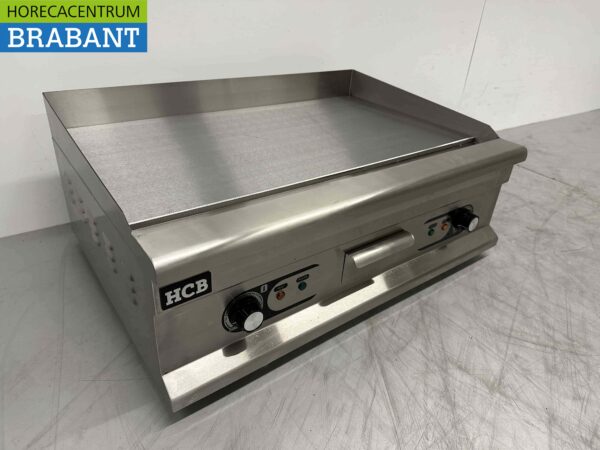 RVS Grillplaat Bakplaat Gladde bakplaat 75 cm 400V Horeca - Afbeelding 2