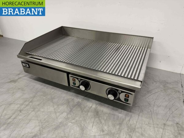 RVS Grillplaat Bakplaat Geribbeld 73 cm 400V Horeca - Afbeelding 2