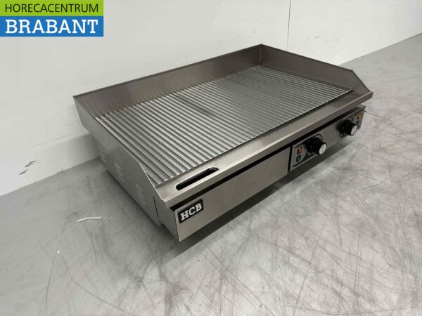 RVS Grillplaat Bakplaat Geribbeld 73 cm 400V Horeca - Afbeelding 3
