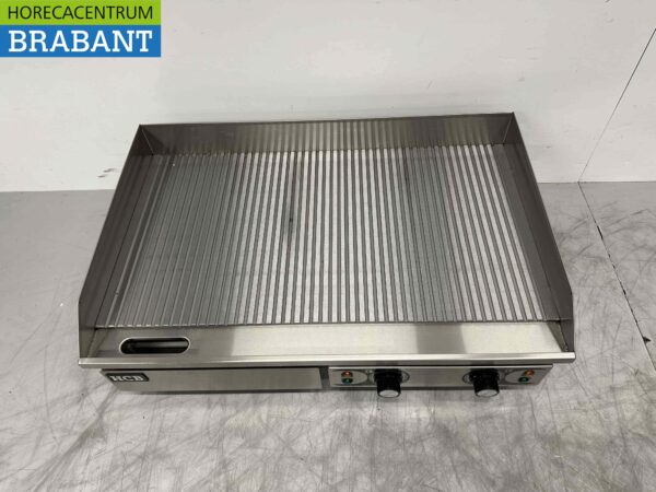 RVS Grillplaat Bakplaat Geribbeld 73 cm 400V Horeca - Afbeelding 4