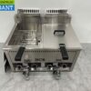 RVS Dubbele Friteuse Frituur 2 x 21 liter Gas Horeca - Afbeelding 5