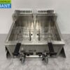 RVS Dubbele Friteuse Frituur 2 x 21 liter Gas Horeca - Afbeelding 7