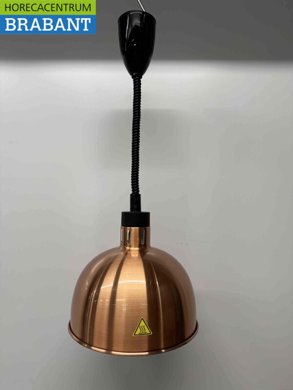 Warmtelamp Warmhoudlamp Half rond Brons 290 mm 250 watt 230V Horeca